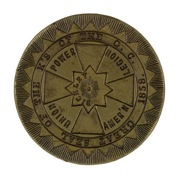 Seal of the Knights of the Golden Circle, 1860
